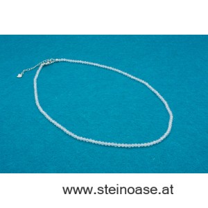 Kette Regenbogen-Mondstein facettiert 3mm